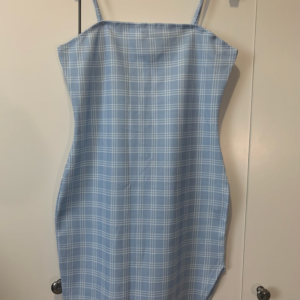 SHEIN Baby Blue Body Con Dress